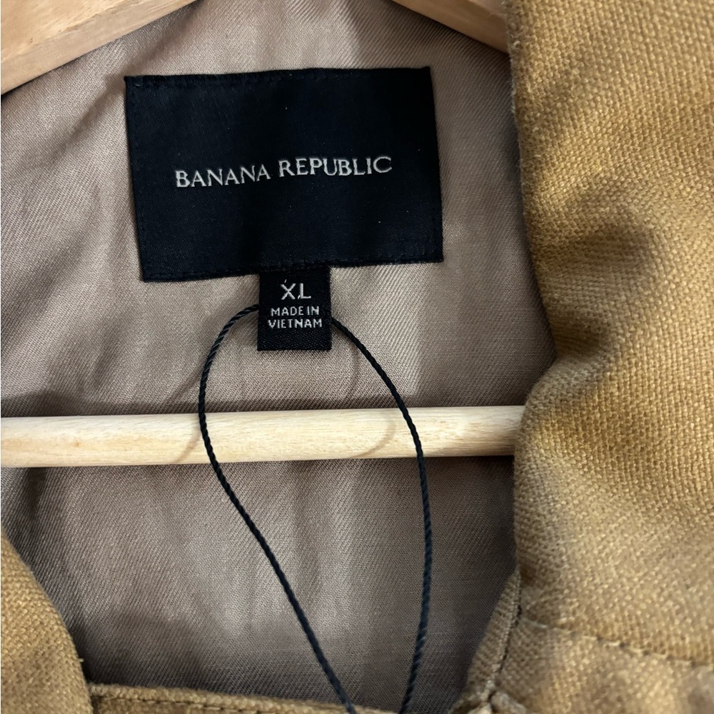 Banana Republic Amelia flight jacket caramel apple Hemp Bomber Cropped XL - Picture 7 of 8